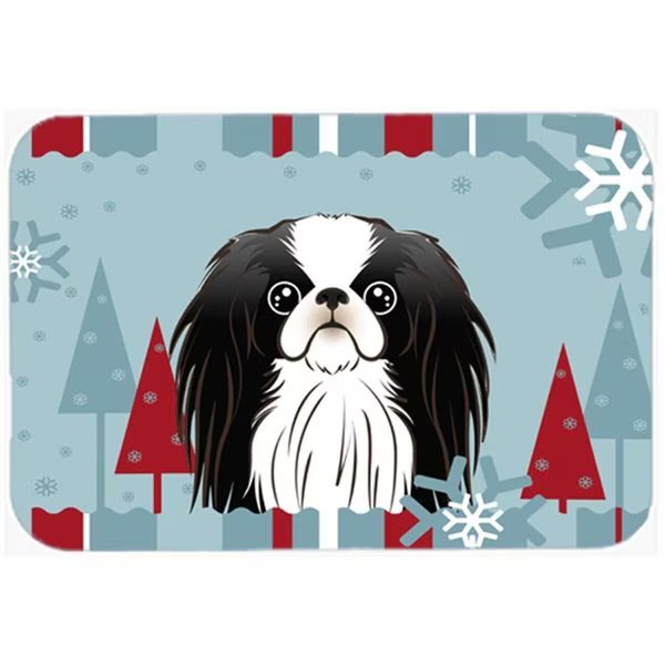 Winter Holiday Japanese Chin Mouse Pad; Hot Pad & Trivet, Skilledpower, Mfr#: SK632695